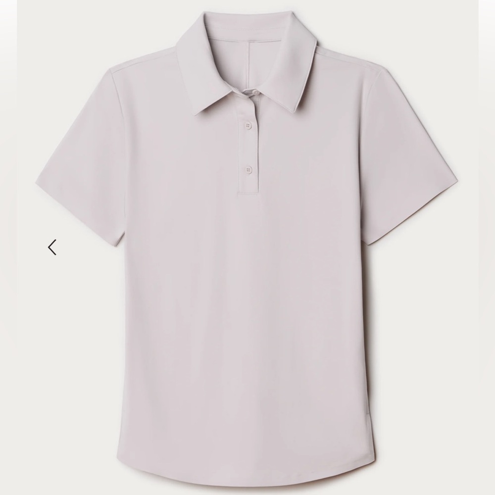 Rhone Womens Polo Shirt Course to Court Grey Lavendar Size XL